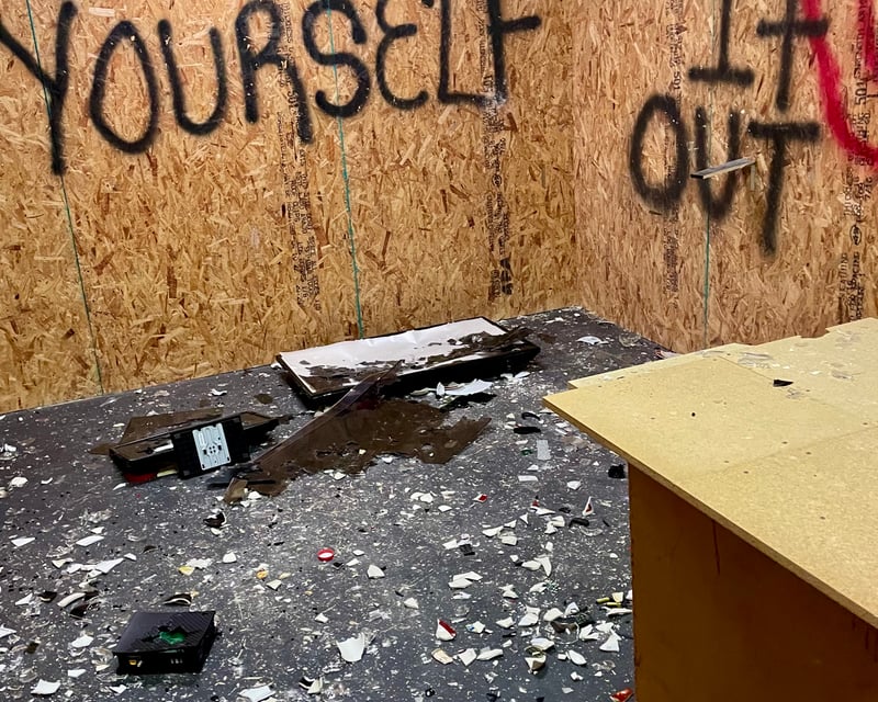 Glass Smash Room Session in Hudson, FL