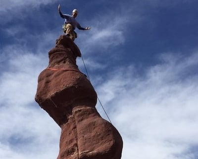 Ancient Art Guided Climb in Moab