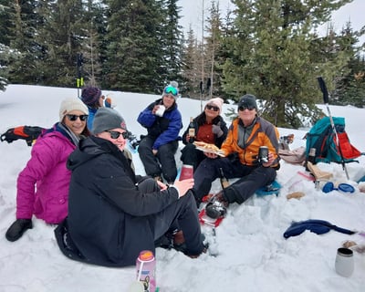 Guided Blue Mountain Snowshoe & Gourmet Lunch