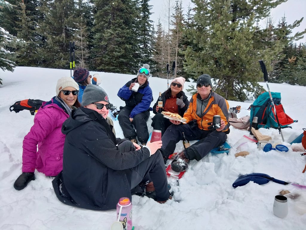 Guided Blue Mountain Snowshoe & Gourmet Lunch