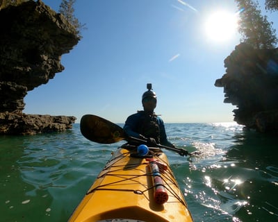 Cave Point & Whitefish Dunes Kayak Tour