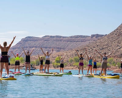SUP Pilates Class at Quail Creek State Park