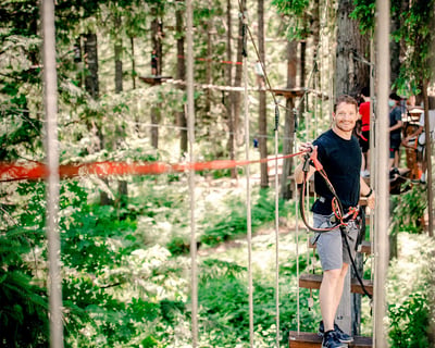Self-Guided Aerial Obstacle Course in Gaston