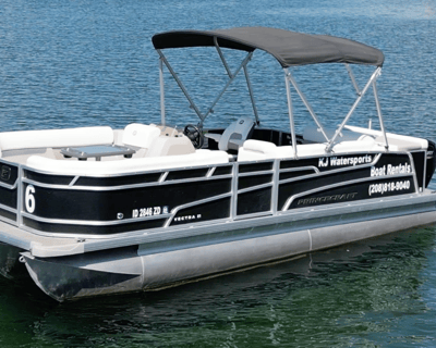 21' Pontoon Boat Rental on Lake Coeur d'Alene