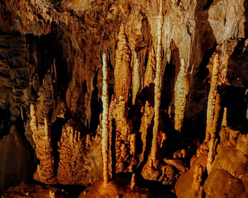 Bristol Caverns Tour Down 3 Levels to Underground Creek