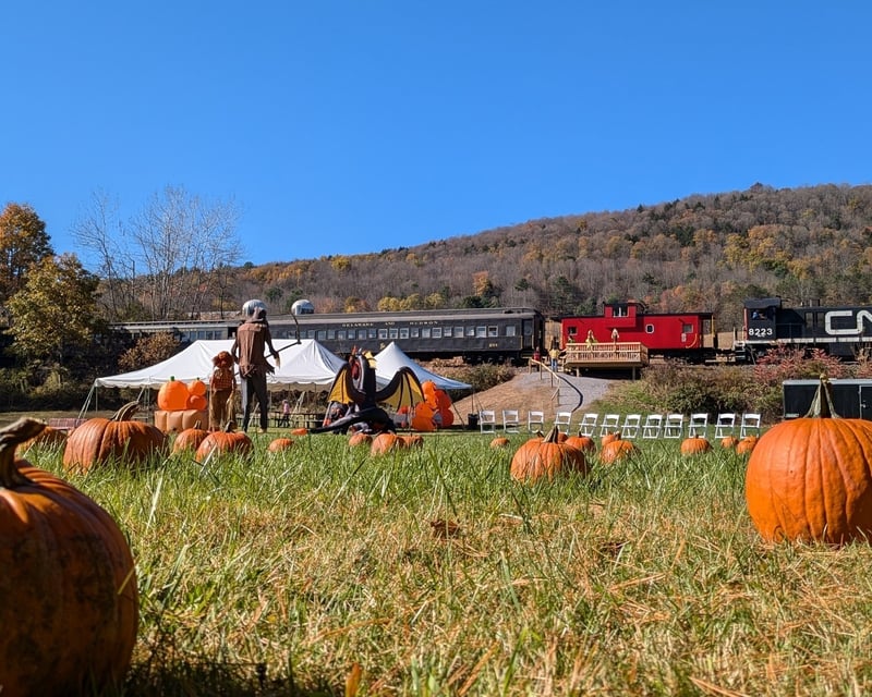 Fall Foliage Pumpkin Patch Train Ride in Milford, NY