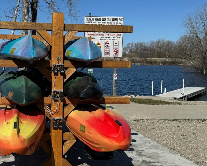 Self-Service Kayak Rental at Duck Creek Quarry in Howard