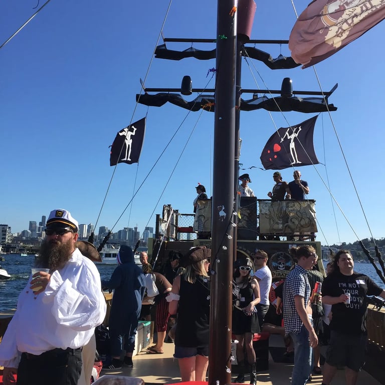Seattle Pirate Ship Tour with Water Cannons