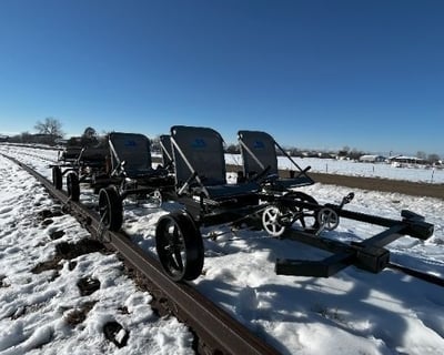 Christmas Railbike Ride in Erie