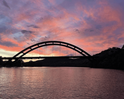 Sunset Cruise on Lake Austin by Pennybacker Bridge