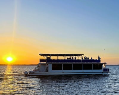 Lake Ray Hubbard Sunset Cruise with Climate-Controlled Main Deck