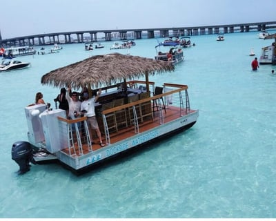 Private Tiki Boat Tour to Crab Island Destin