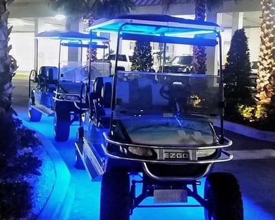6-Passenger Golf Cart Rental in Clearwater Beach