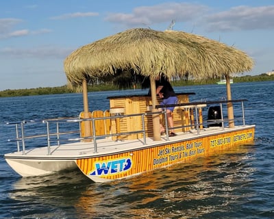 Guided Sunset Tiki Boat Tour in Clearwater Beach