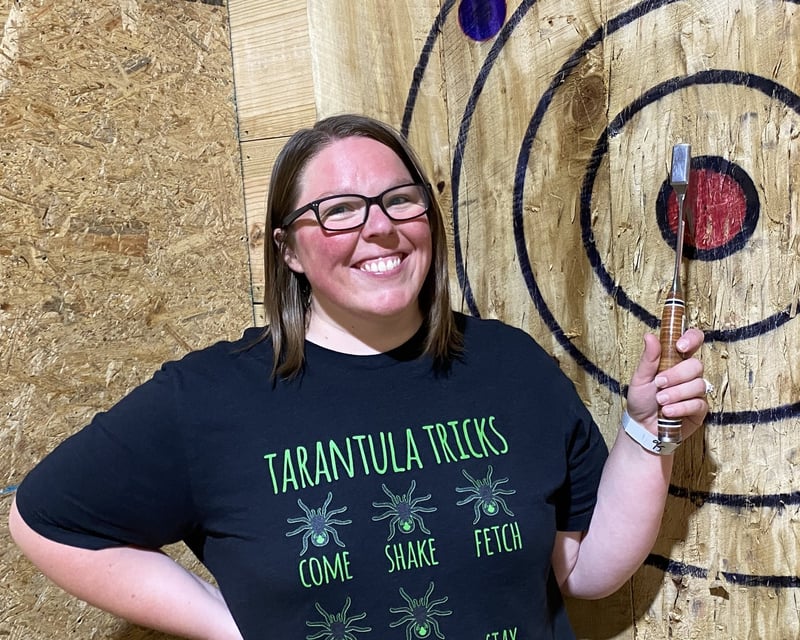 Coached Axe Throwing Lane in Elk City, OK