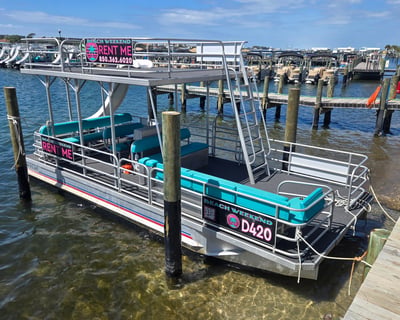Double-Decker Pontoon Boat Rental in Fort Walton Beach