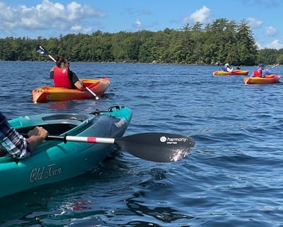 Guided Sebago Lake Kayak with History Stories