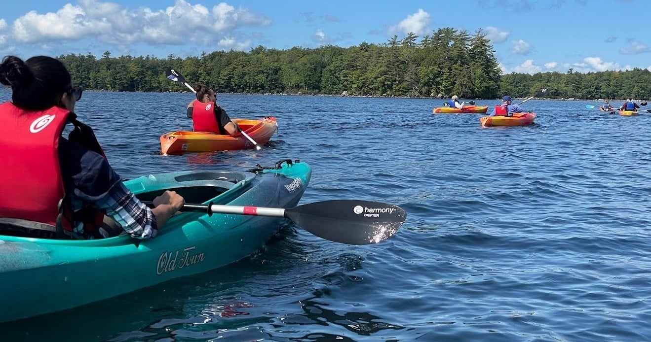 Guided Sebago Lake Kayak with History Stories