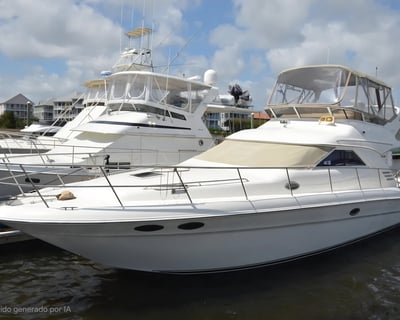 Sea Ray 44 Fly Bridge Charter from Miami River