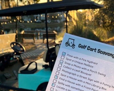 Golf Cart Scavenger Hunt in St Helena