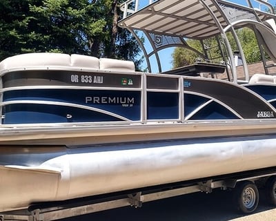 Auburn Pontoon Boat Rental With Waterslide