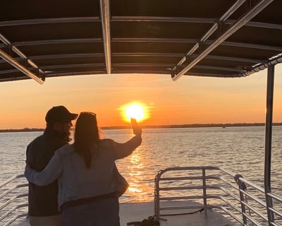 Cruise Charleston Harbor at Sunset