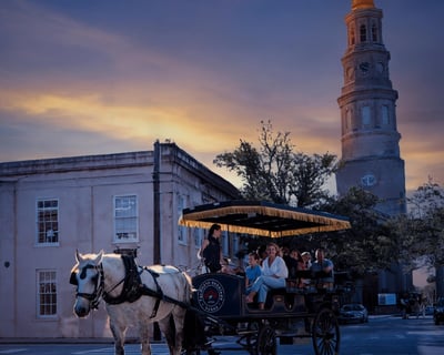 Ride an Evening Carriage Tour in Charleston