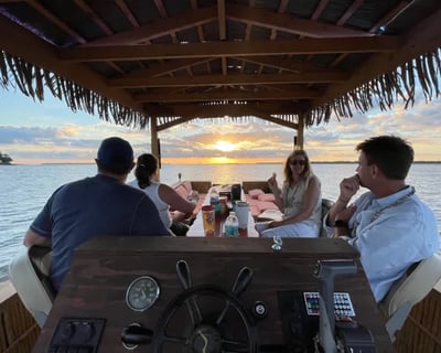 Dolphin Watching Tiki Boat Tour in Hilton Head