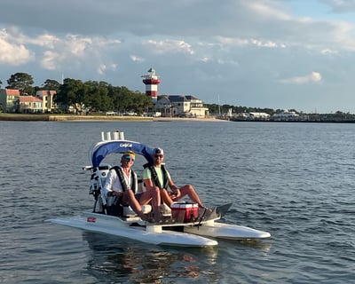 Pilot Your Own Boat to Chase Hilton Head Sunset