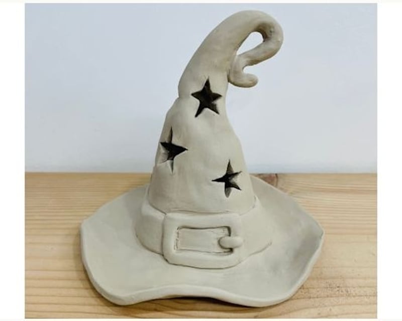 Ceramic Witch Hat Luminary Handbuilding Class in Macon
