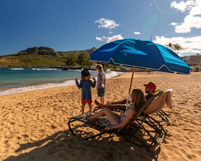 Lihue 2-Chair & Umbrella Beach Rental