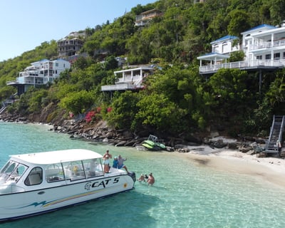 36' Power Catamaran Charter in Cruz Bay