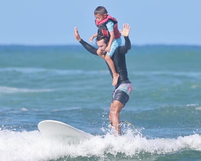 Kids Build Surfing Confidence with Instructor