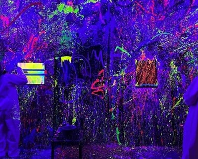 Glow Paint Splatter Experience in Sandy Springs