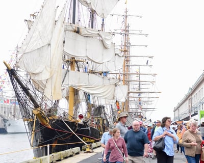 Cruise Boston Harbor for Sail Boston Tall Ship Views