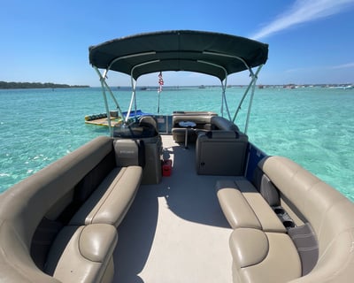 Private Pontoon Charter with Lounge Floats for Up to 9