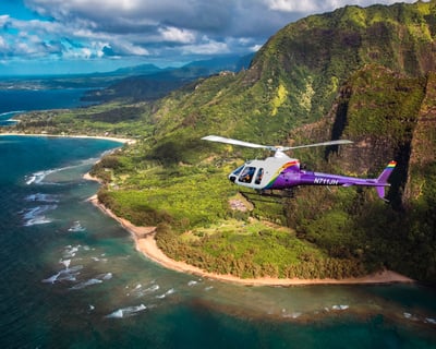 Kauai Doors-On AStar Helicopter Tour, 60-65 Minutes