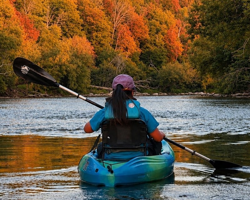 Fall Colors & Salmon Run Kayaking on the Milwaukee River