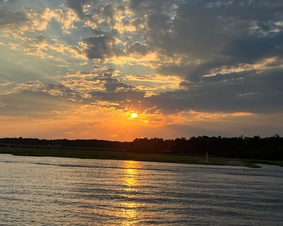 Sunset Dolphin Cruise on Broad Creek