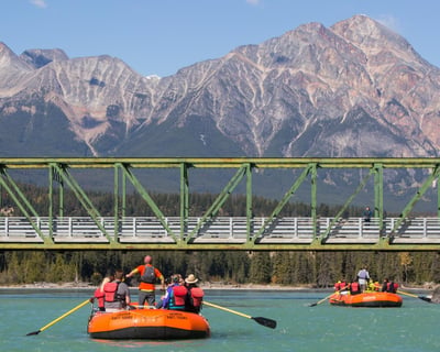 Easy Scenic Rafting in Jasper National Park