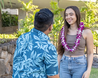 Solo Lei Greeting at Kona International Airport