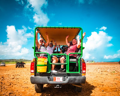 Natural Pool & Caves Safari Tour in Aruba