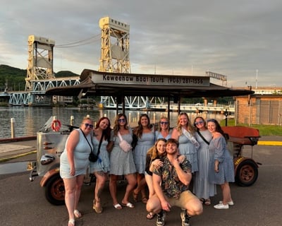 Private Pedal Trolley Tour in Houghton