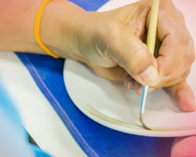 Mobile Pottery Painting Class in Wilsonville