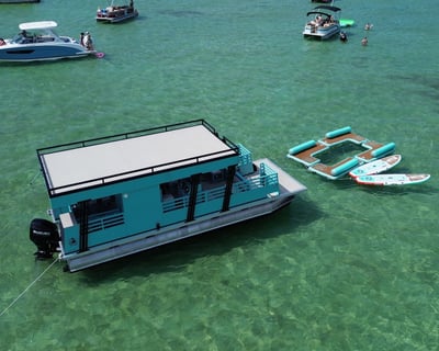 Private Luxury Pontoon to Crab Island for Up to 18