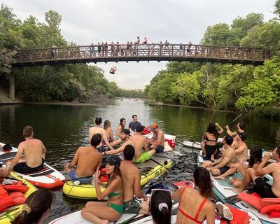 Austin Giant Paddleboard Tour to Barton Springs