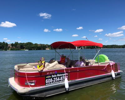 Tubing Pontoon Rental on Lake Delton