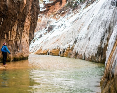 Winter Zion Narrows Guided Hike