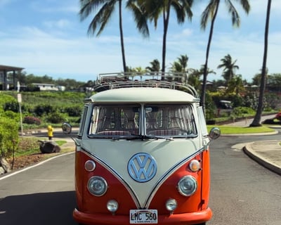 Cruise South Maui to a Brewery & Beach in a VW Bus
