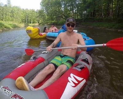 1.5-Hour Inflatable River Float in Omer